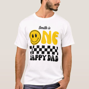 幸せなパパ ファミリーマッチングTシャツ Tシャツ