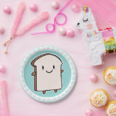 幸せなパンの切れ ペーパープレート (パーティー)