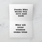 幸せなパンダの父の` s日 カード (内部)