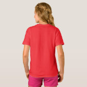 幸せなパンダの竹ダンス 子供Tシャツ Tシャツ (裏面フル)