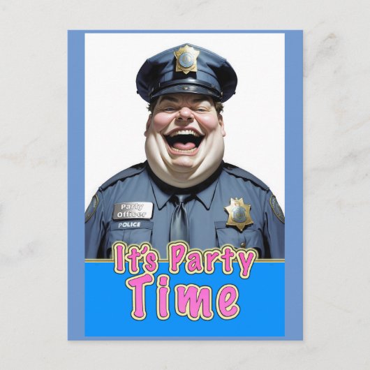 幸せなパーティー官 ポストカード (正面)