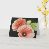 幸せなヒイラギの挨拶状 カード (黄色い花)