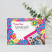 幸せなヒッピーのフラワーパワーはノート感謝していしています 招待状 (スタンド正面)