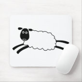 幸せなヒツジ マウスパッド (マウス)