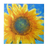 幸せなヒマワリ タイル (正面)