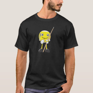 幸せなビリヤード9の球プレーヤー Tシャツ