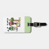 幸せなビーガン ラゲッジタグ (正面横)