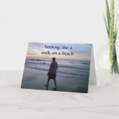 幸せなビーチの散歩ほど*誕生日* カード (正面)