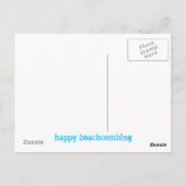幸せなビーチコーミング ポストカード (裏面)