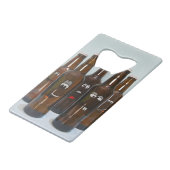 幸せなビール瓶のクレジットカードの栓抜き クレジットカード栓抜き (裏面アングル)