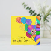 幸せなピエロのサーカスの誕生日パーティー 招待状 (スタンド正面)