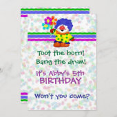 幸せなピエロの招待状 招待状 (正面/裏面)