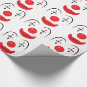幸せなピエロの顔 ラッピングペーパー (角)