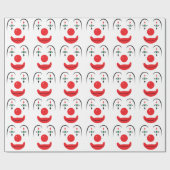 幸せなピエロの顔 ラッピングペーパー (フラット)