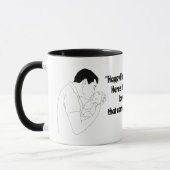 幸せなファースト・ファーザー・デー、果てしなく続く喜びと愛 マグカップ (左)