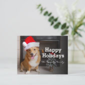 幸せなフェスティバルペンブロークウェルシュコーギー シーズンポストカード (スタンド正面)