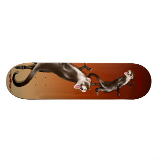 幸せなフェレットのスケートボード スケートボード