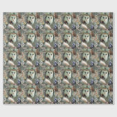 幸せなフクロウ ラッピングペーパー (フラット)