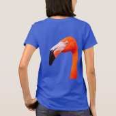 "幸せなフラミンゴ"  Tシャツ (裏面)
