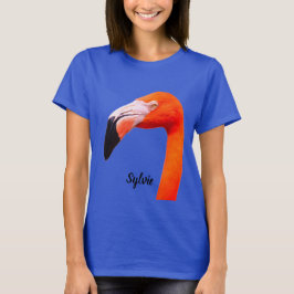 "幸せなフラミンゴ"  Tシャツ