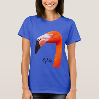 "幸せなフラミンゴ"  Tシャツ