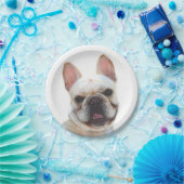 幸せなフレンチ・ブルドッグ ペーパープレート (パーティー)