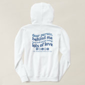 幸せなフード付きスウェットシャツ、審美的なオーバーサイズを選択 パーカ (デザイン裏面)