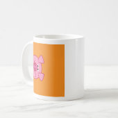 幸せなブタ コーヒーマグカップ (正面左)