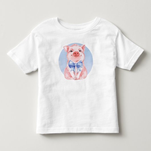 幸せなブタ トドラーTシャツ (正面)
