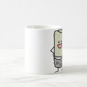 幸せなブリトーの振るこんにちは コーヒーマグカップ (中央)