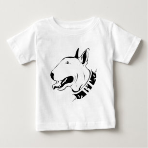幸せなブルテリア ベビーTシャツ