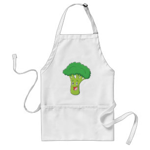 幸せなブロッコリーの野菜微笑 スタンダードエプロン