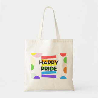 幸せなプライドLGBTの虹のトートバック トートバッグ