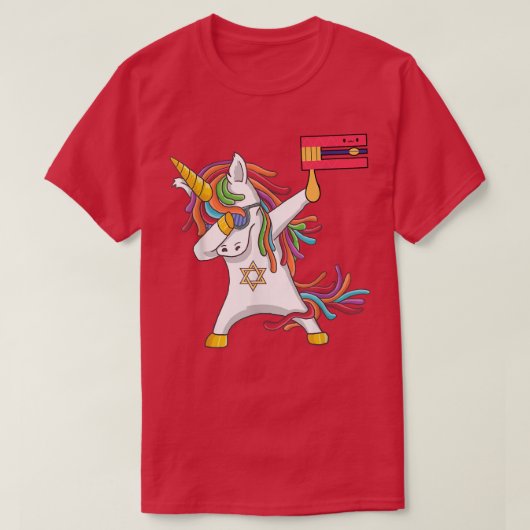 幸せなプリムの日の衣装Unicorn Jewnicorn Tシャツ (デザイン正面)