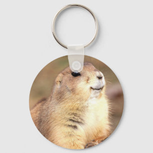 幸せなプレーリードッグのkeychain キーホルダー