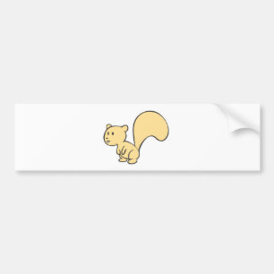 幸せなベビーのリス バンパーステッカー