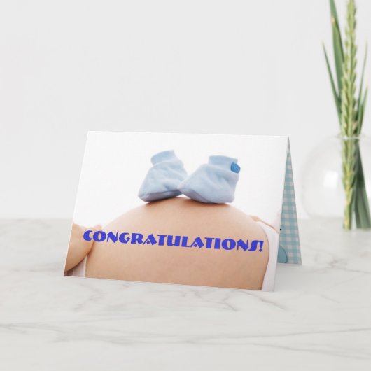 幸せなベビーシャワー カード (正面)