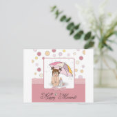 幸せなベビー ポストカード (スタンド正面)