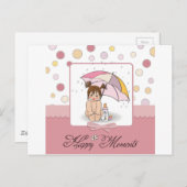 幸せなベビー ポストカード (正面/裏面)