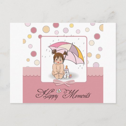 幸せなベビー ポストカード (正面)