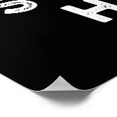 幸せなベーカーおもしろいプンダークBG ポスター (角)