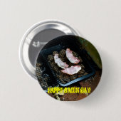 幸せなベーコン日 缶バッジ (正面&裏面)