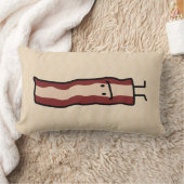 幸せなベーコン ランバークッション (ブランケット)