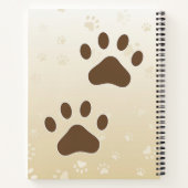 幸せなペキニーズの犬好きさんへ I Woof You Paws ノートブック (裏面)