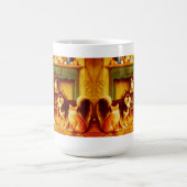 幸せなペットマグ コーヒーマグカップ (中央)