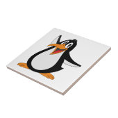 幸せなペンギンのアニメーションの漫画のイラストレーション タイル (側面)