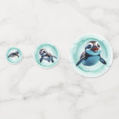 幸せなペンギンのテーブルコンフェティ コンフェッティ (正面)