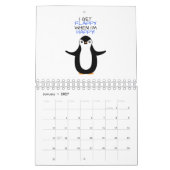 幸せなペンギン カレンダー (1月 2027)