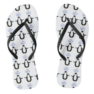 幸せなペンギン ビーチサンダル