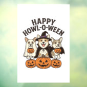 幸せなホウルオウィーン コーギー ハロウィン 犬 ベクター デザイン ウィンドウサイン (シート3)